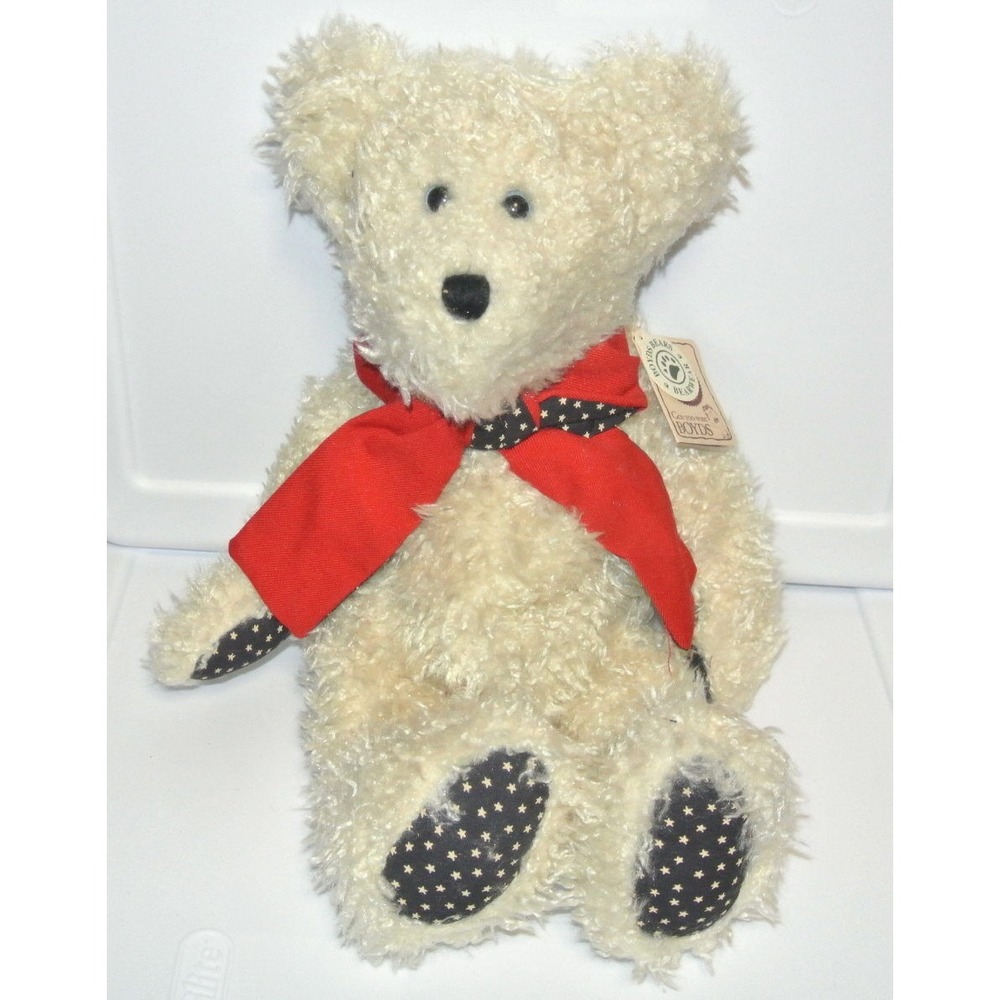 Boyds Bears Uncle Sam #51100-01 14" Bear Teddy Plush Stuffed‎ Animal Tag